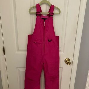 Vibrant Pink Kids Overalls